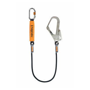 LONGE DRISSE 1,3 M COSSEE GAINEE AVEC ABSORBEUR EQUIPEE DE 1 NM16NS+1 NM24N