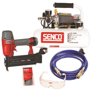 CLOUEUR PNEUMATIQUE FINISHPRO 18MG + COMPRESSEUR AC4504 (LOT FINITION)