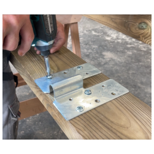 CONNECTEUR METALLIQUE ASSEMBLAGE BOIS OMEGA CO'MET