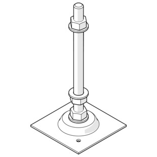 PIED POUR CONNECTEURS CO'MET
