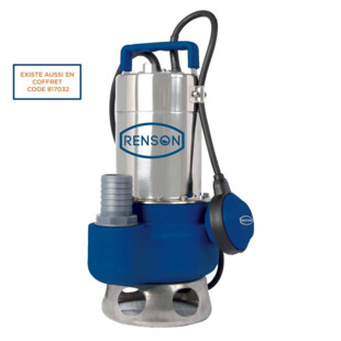 POMPE DE RELEVAGE 230V 0,6KW CORPS FONTE EAUX CHARGEES