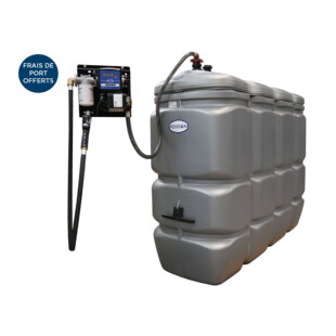 CUVE STOCKAGE FUEL PEHD 2000L STATION 230V 50L/M