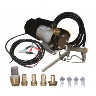 GROUPE TRANSFERT ECO 12V40L/M PIST MANUEL ALU + KIT RACCORD