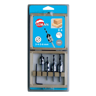 MECHE BOIS+FRAISOIR EN COFFRET