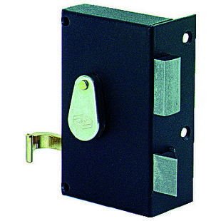 SERRURE EN APPLIQUE A GORGES VERTICALE A TIRAGE