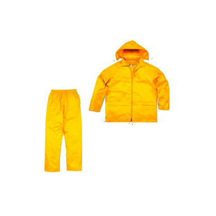 ENSEMBLE DE PLUIE POLYESTER ENDUIT PVC EN400 JAUNE