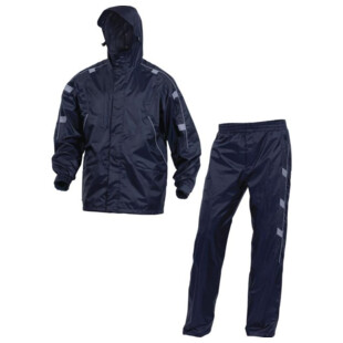 ENSEMBLE DE PLUIE POLYESTER ENDUIT PVC EN400 BLEU MARINE