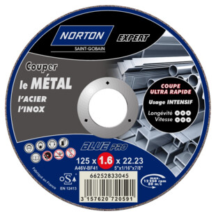 DISQUE A TRONCONNER POUR MACHINE STATIONNAIRE NORTON BLUE PRO