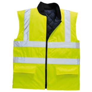 GILET 2EN1 HAUTE VISIBILITE JAUNE/MARINE