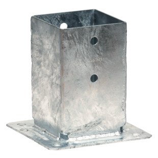 PIED DE POTEAU JARDIN A BOULONNER GALVA