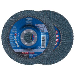 DISQUE A LAMELLES POLIFAN® SGP ZIRKON-CURVE STEELOX