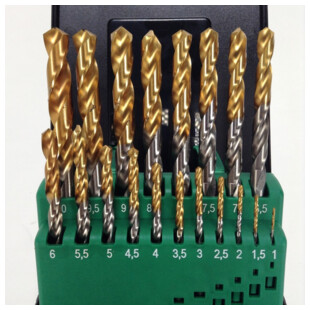 FORET QUEUE CYLINDRIQUE HSS TAILLE-MEULE "11.451" (EN COFFRET)