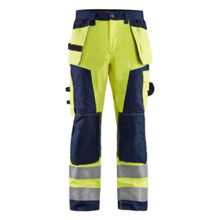 PANTALON ARTISAN HAUTE-VISIBILITE JAUNE/MARINE