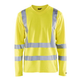 T-SHIRT MANCHES LONGUES HV JAUNE