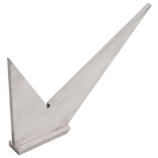 EQUERRE DOUBLE ONGLET A CHAPEAU 100 MM