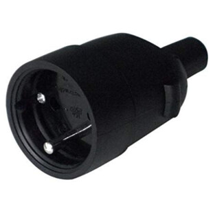 FICHE CAOUTCHOUC 2P+T 16A