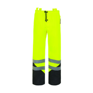 PANTALON DE PLUIE HAUTE VISIBILITE SPEED JAUNE/NOIR