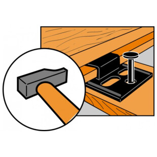 CLIPS INVISIBLES A LAMBRIS BOIS AVEC POINTES