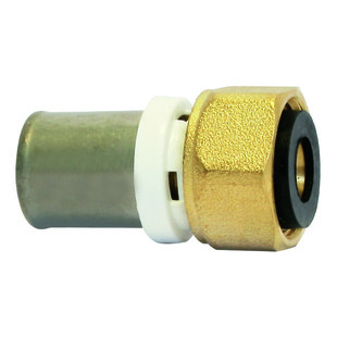 RACCORD MULTICOUCHE DROIT ECROU TOURNANT