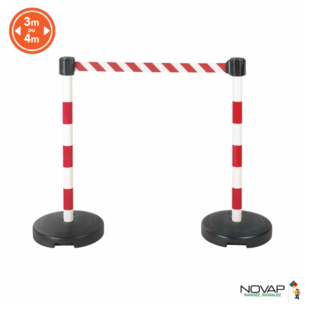 KIT 2 POTEAUX PVC SANGLE