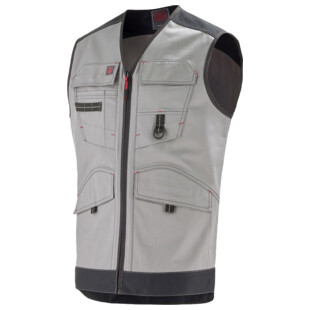 GILET TROWEL GRIS ACIER/NOIR