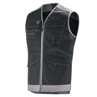 GILET TROWEL NOIR/GRIS