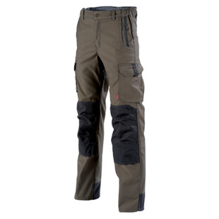 PANTALON HAKAN MARRON/ARDOISE + POCHE METRE
