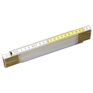 MESURE PLIANTE BOIS BLANC JAUNE