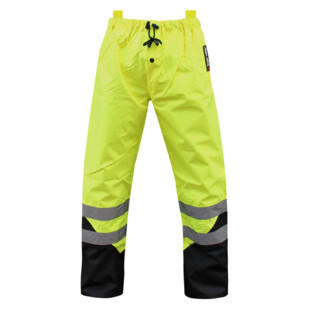 PANTALON DE PLUIE HAUTE VISIBILITE SPEED JAUNE/NOIR