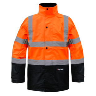 PARKA HAUTE VISIBILITE SKY ORANGE/NOIR