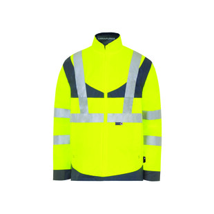 PARKA HAUTE VISIBILITE 4EN1 ANNAPURNA JAUNE/MARINE