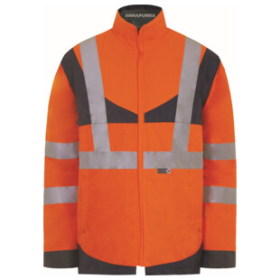 PARKA HAUTE VISIBILITE 4EN1 ANNAPURNA ORANGE/MARINE