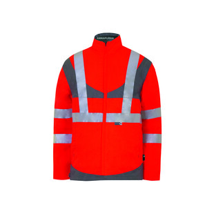 PARKA HAUTE VISIBILITE 4EN1 ANNAPURNA ROUGE/GRIS