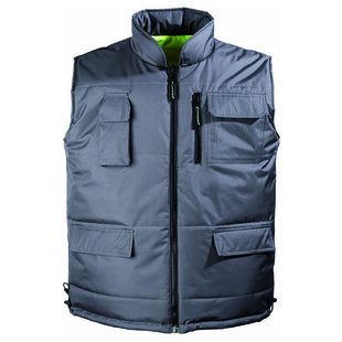 GILET REVERSIBLE HI-WAY ORANGE/GRIS