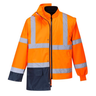 PARKA 5EN1 ESSENTIEL S766 ORANGE/MARINE