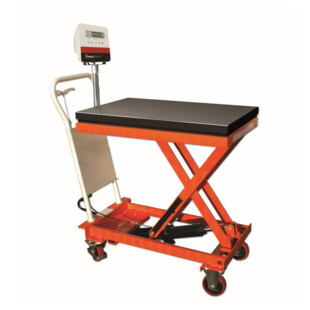 TABLE ELEVATRICE MANUELLE AVEC PESAGE INTEGRE