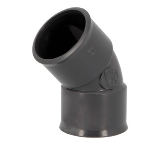 COUDE PVC FEMELLE-FEMELLE A 45° HOMETECH