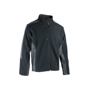 VESTE POLAIRE POLAR GRIS CHINE/NOIR