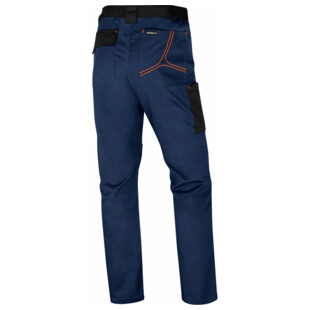 PANTALON DE TRAVAIL MACH2 BLEU MARINE/ORANGE