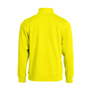 SWEATSHIRT MIXTE BASIC HALF ZIP JAUNE HV
