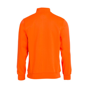 SWEATSHIRT BASIC HALF ZIP ORANGE HV