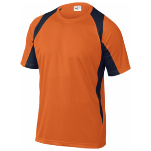 TEE-SHIRT BALI ORANGE/BLEU MARINE