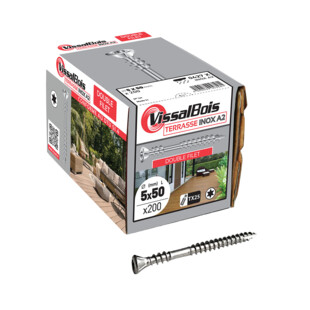 VISSALBOIS TERRASSE DOUBLE FILET INOX A2