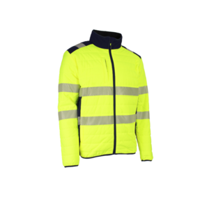 VESTE FLAKE HAUTE VISIBLITE JAUNE MARINE