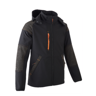 VESTE SOFTSHELL YUKI II NOIRE/CITROUILLE