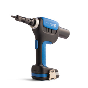 SERTISSEUSE SUR BATTERIE COMPACTE ELEMENT POUR ÉCROUS À SERTIR