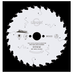 LAME CIRCULAIRE FINE BOIS MASSIF LSC.964CL.W