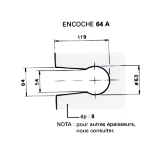 SERRURE DE MILIEU POUR PORTE EN VERRE