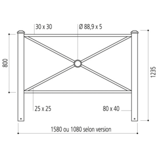 BARRIERE URBAINE PAGODE