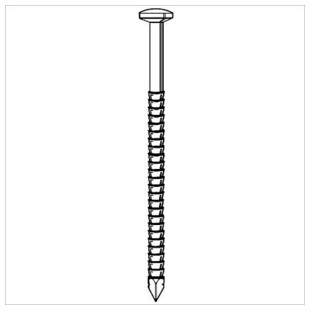 POINTE TETE BOMBEE ANNELEE - ACIER INOXYDABLE A4 "TB A INOX"